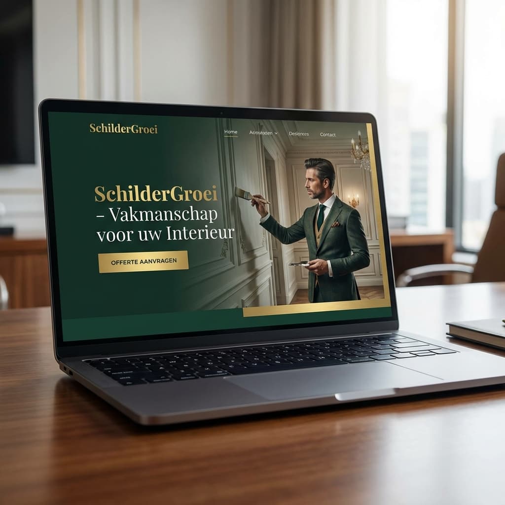 Professional Painter Website Mockup